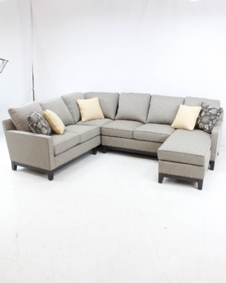 Hallagan sectional in revloution fabric
