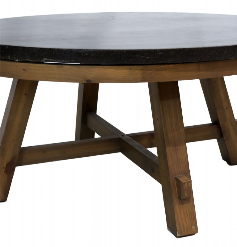 Industrial Stone Top Cocktail Table For Sale in CT | Middlebury ...