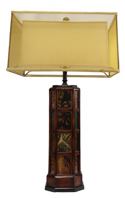 Pale Green Artichoke Embossed Table Lamp For Sale in CT