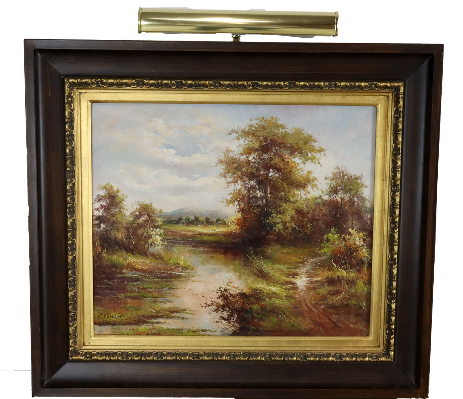 Framed Landscape Oil Painting With Light For Sale in CT | Middlebury ...