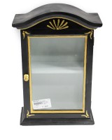 small table curio cabinet