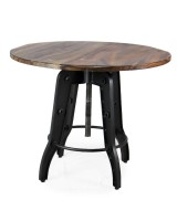 ADJUSTABLE RUSTIC BISTRO TABLE