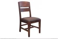 Faux Leather Seat Dining Chair