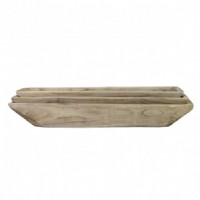 Dough Bowl Long S/3 Antique White