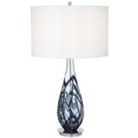 Indigo Swirl Table Lamp