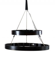 Dark Bronze Double Ring Chandelier