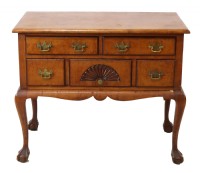 18th Century Burled walnut low boy