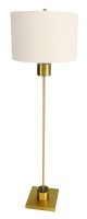 Brass & Glass Floor Lamp