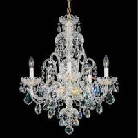 Schonbeck Five Light Swarvoski Crystal Chandelier