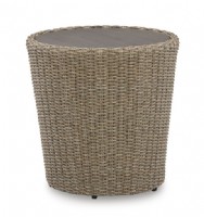 Round Outdoor End Table