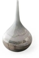 Erie Vase (Short - Two Toned Sky Blue Dark Brown B